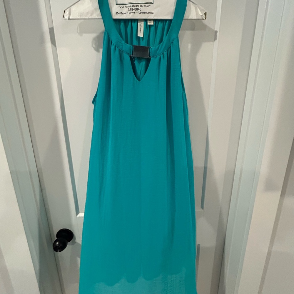 Teal Sleeveless Dress